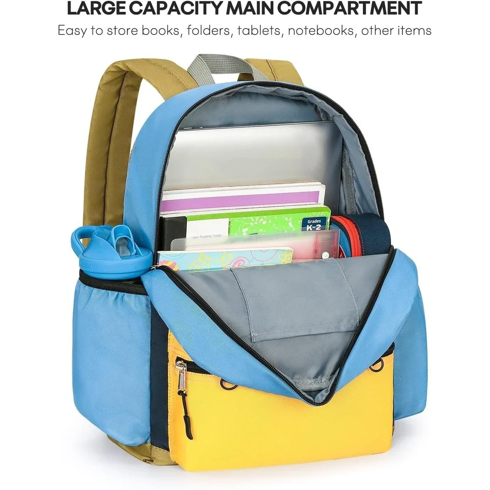 mibasies Kids Backpack for Boys 4-6 – Lightweight School Bag, Durable & Stylish