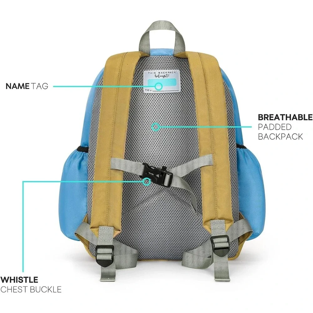 mibasies Kids Backpack for Boys 4-6 – Lightweight School Bag, Durable & Stylish