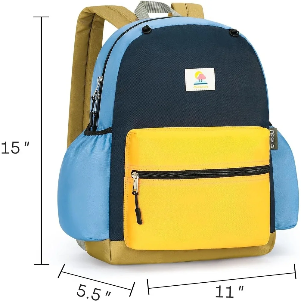 mibasies Kids Backpack for Boys 4-6 – Lightweight School Bag, Durable & Stylish