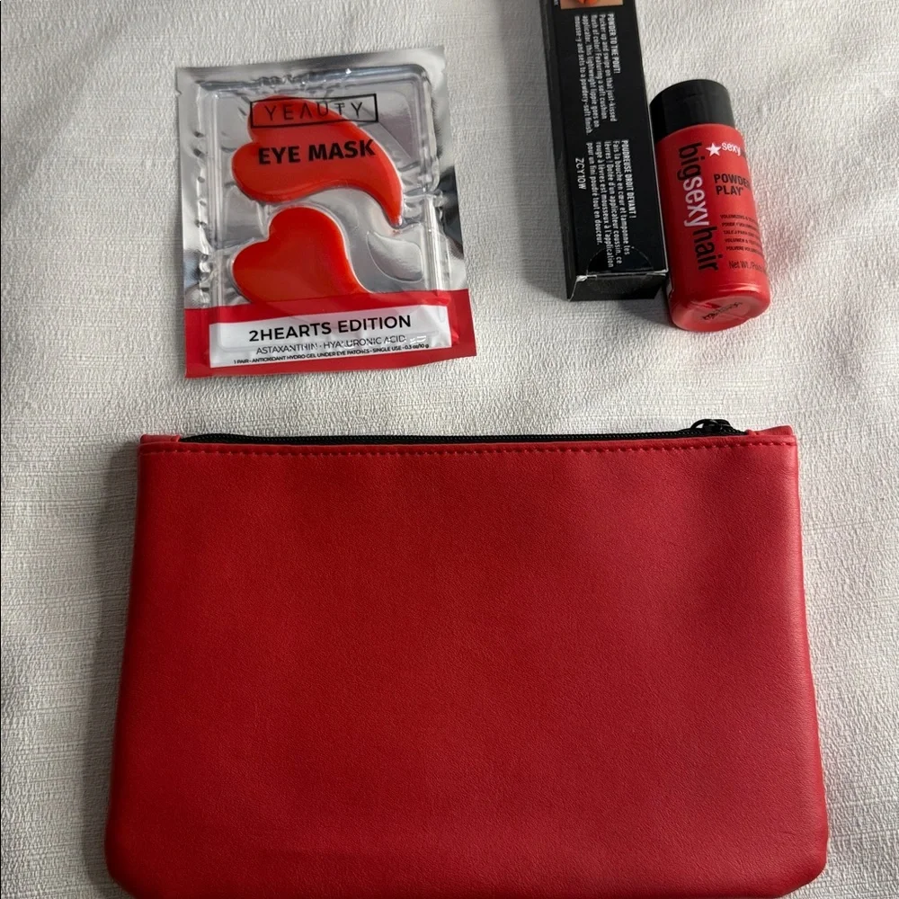 ipsy red pouch