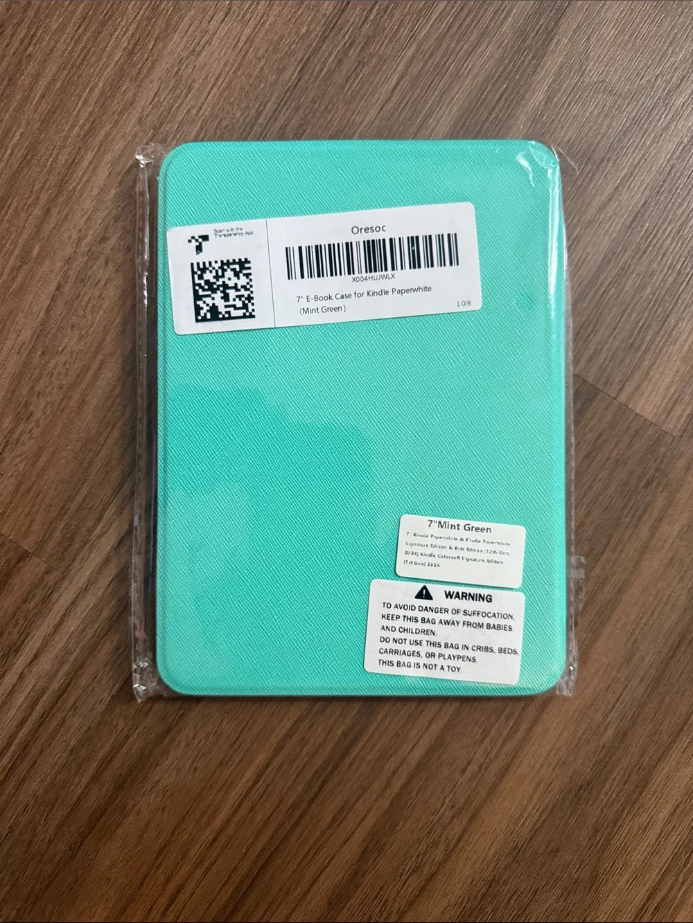 Kindle/ Tablet Folio Cover in Aqua Teal - Slim Protective Case