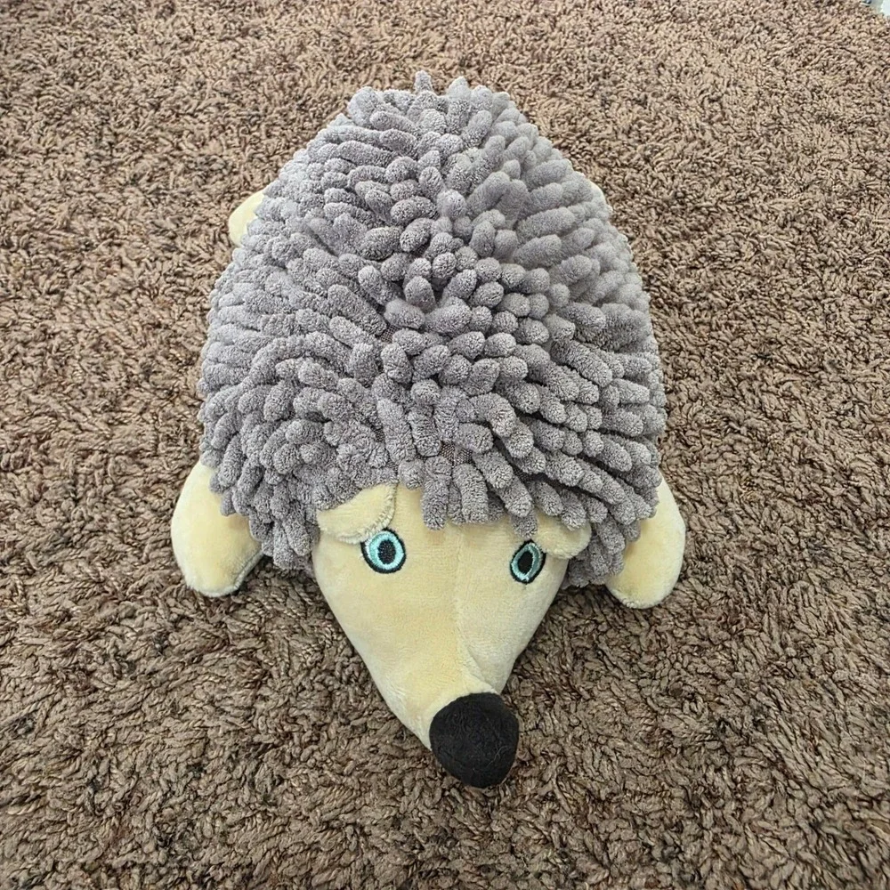 Norwex Kids Pet-To-Dry Hedgehog Dusting Mitt Microfiber BacLock Grey Aqua