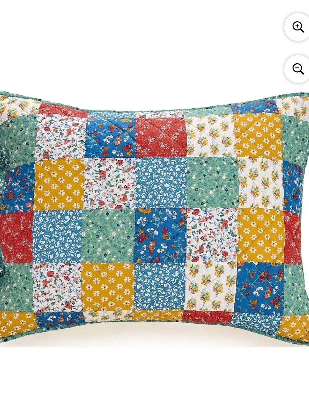 The Pioneer Woman Multi-Color Floral Patchwork 2-Piece Cotton Standard Sham Set