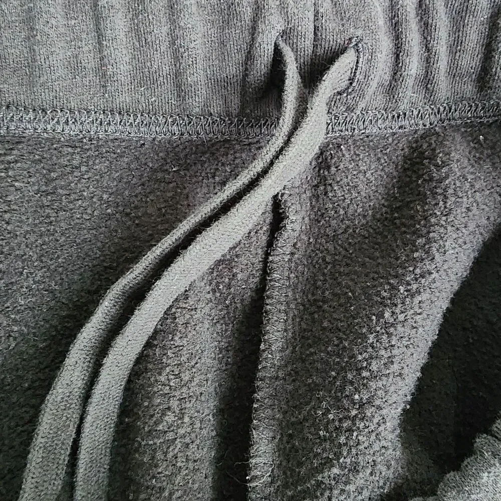 The North Face Mens XXL Black Fleece Lounge Sweatpants Zipper Ankle Pants 2XL