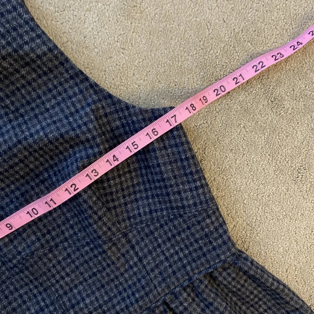 J. CREW 100% WOOL‎ SLEEVELESS PLEATED LINED ROMPER DRESS SIZE 10