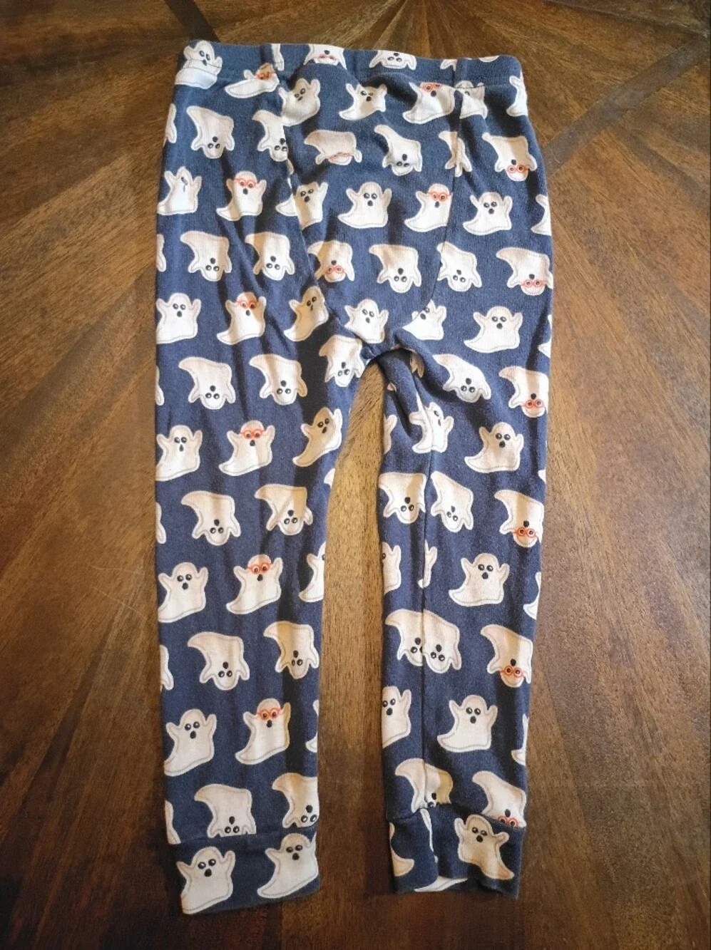 Baby Gap Organic Cotton Halloween Ghost Pajama Set Toddler Size 2 Years Blue