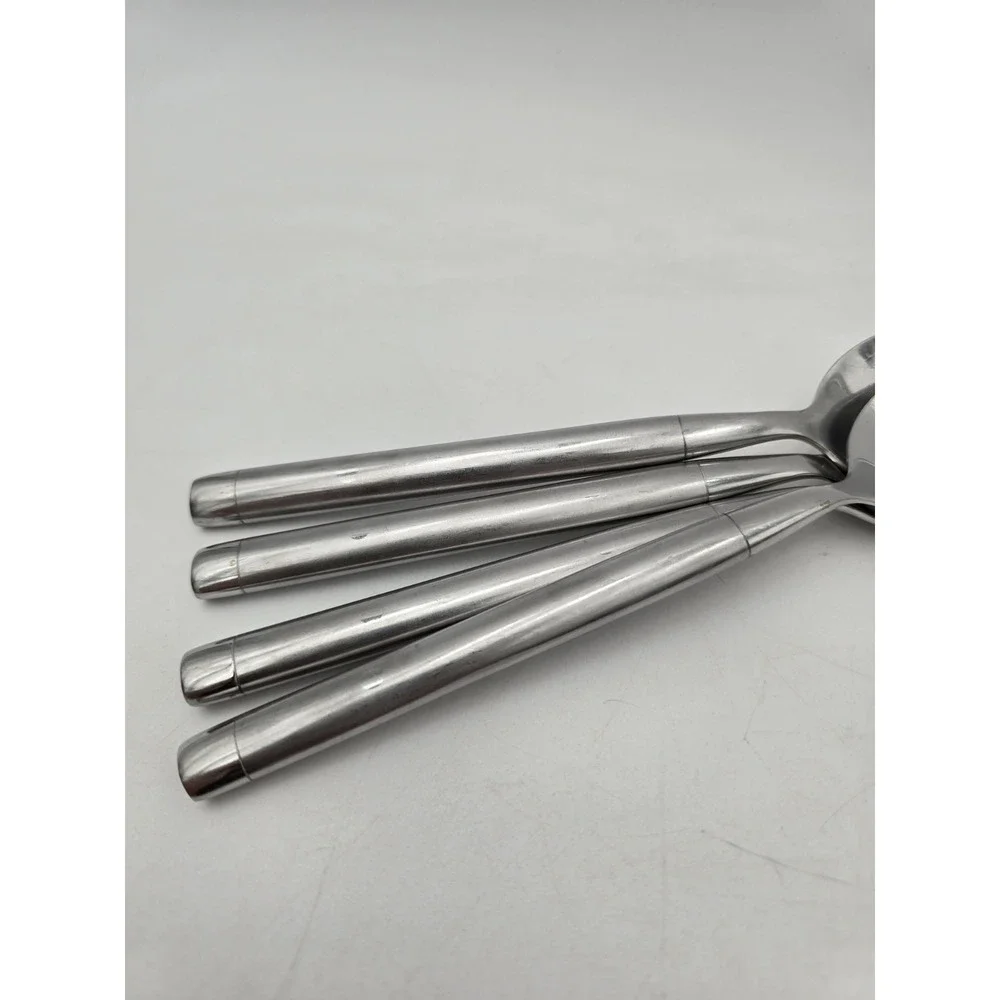 Lot Of 4 Hampton Silversmiths Shangri-la Stainless‎ Tablespoons Shangrila Spoons