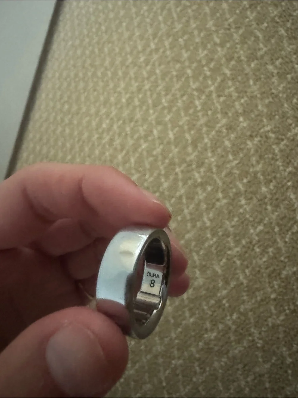 Oura Ring 4 Smart Ring - Silver Size 8