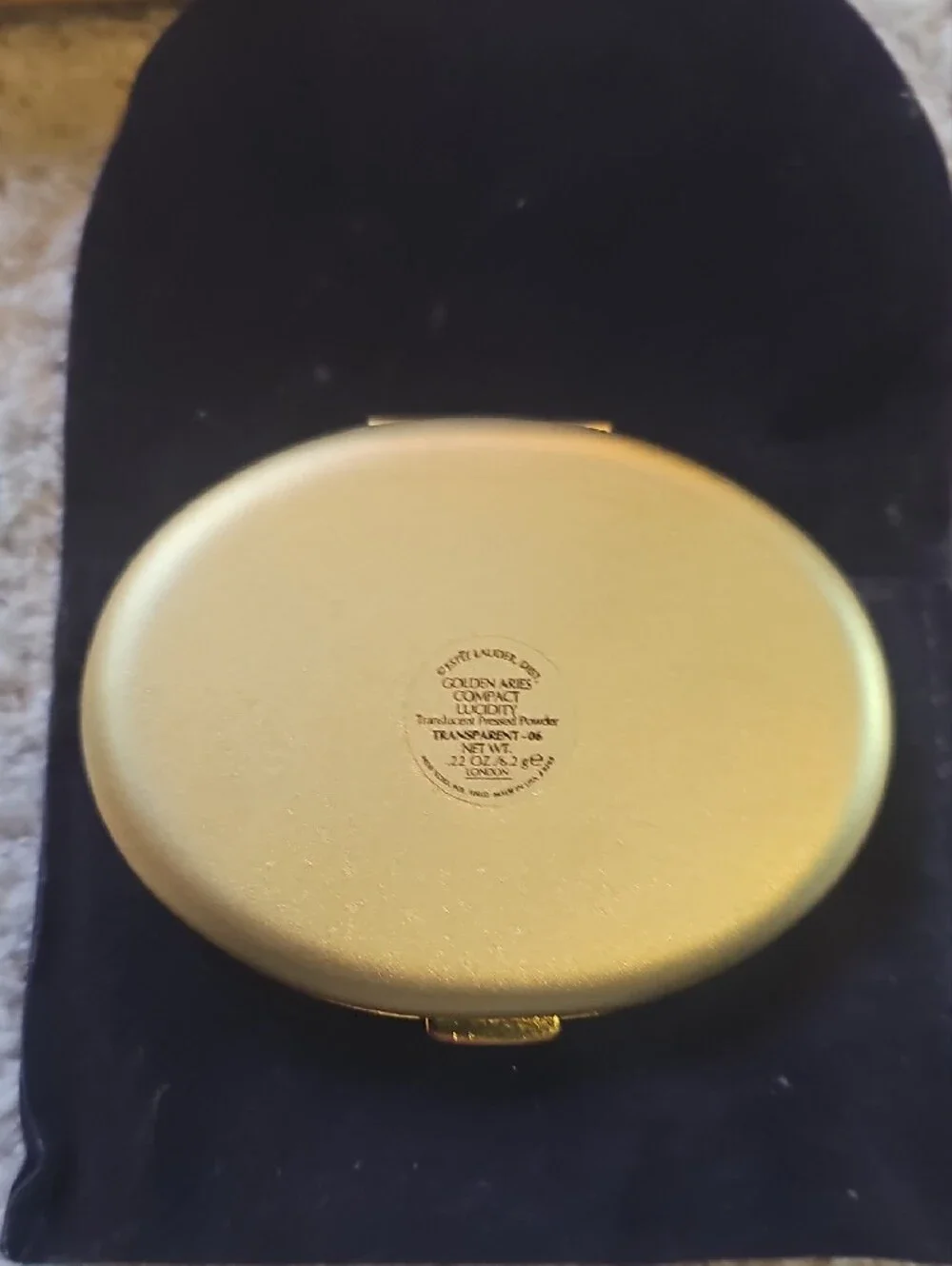 Estee Lauder Gold Aries Compact Case