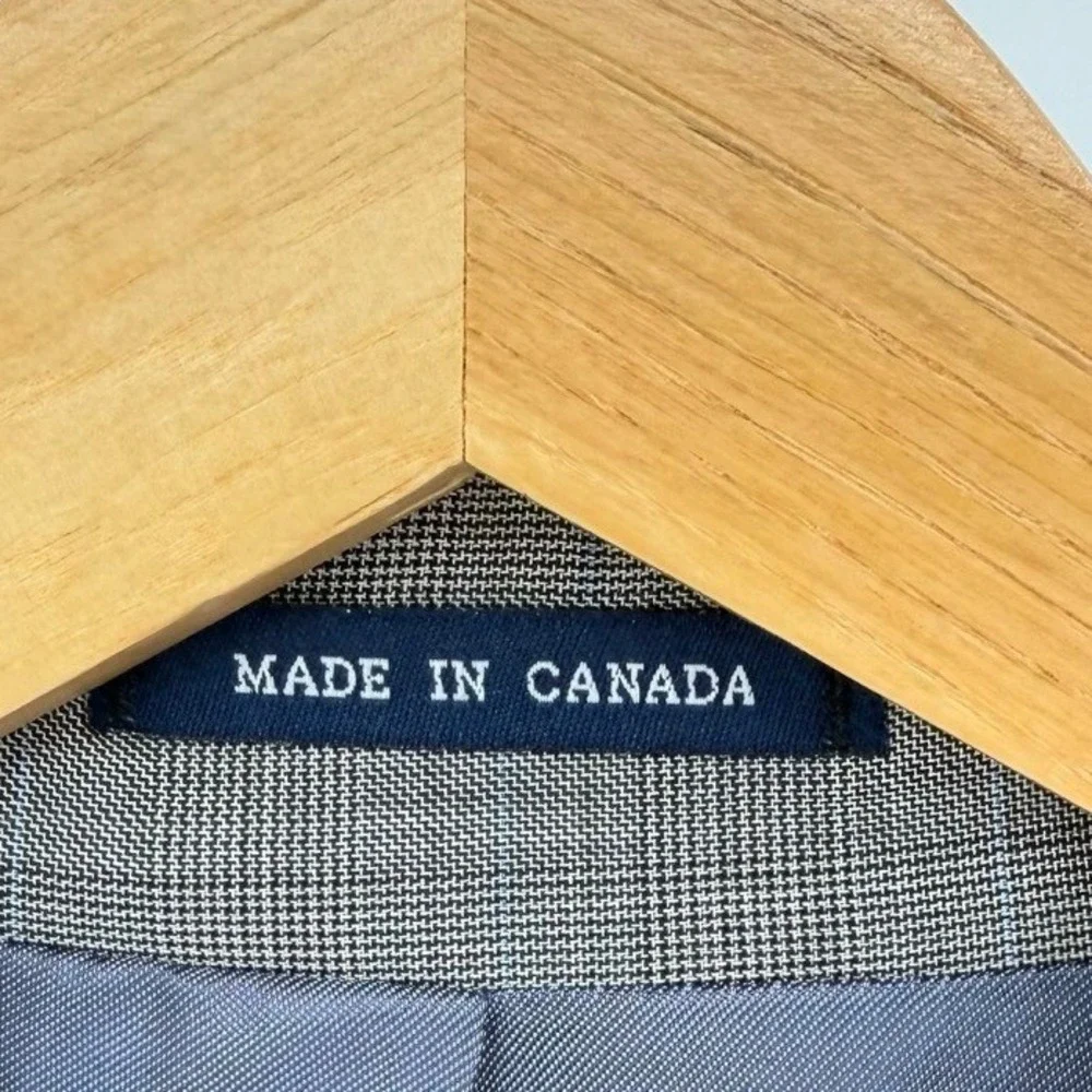 Ralph Lauren Mens‎ 38R 100% Wool Blazer Grey Glen Plaid Sport Coat Designer