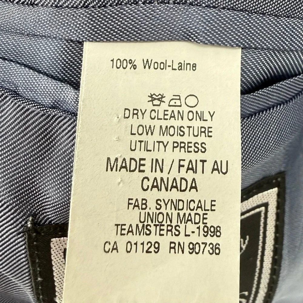 Ralph Lauren Mens‎ 38R 100% Wool Blazer Grey Glen Plaid Sport Coat Designer