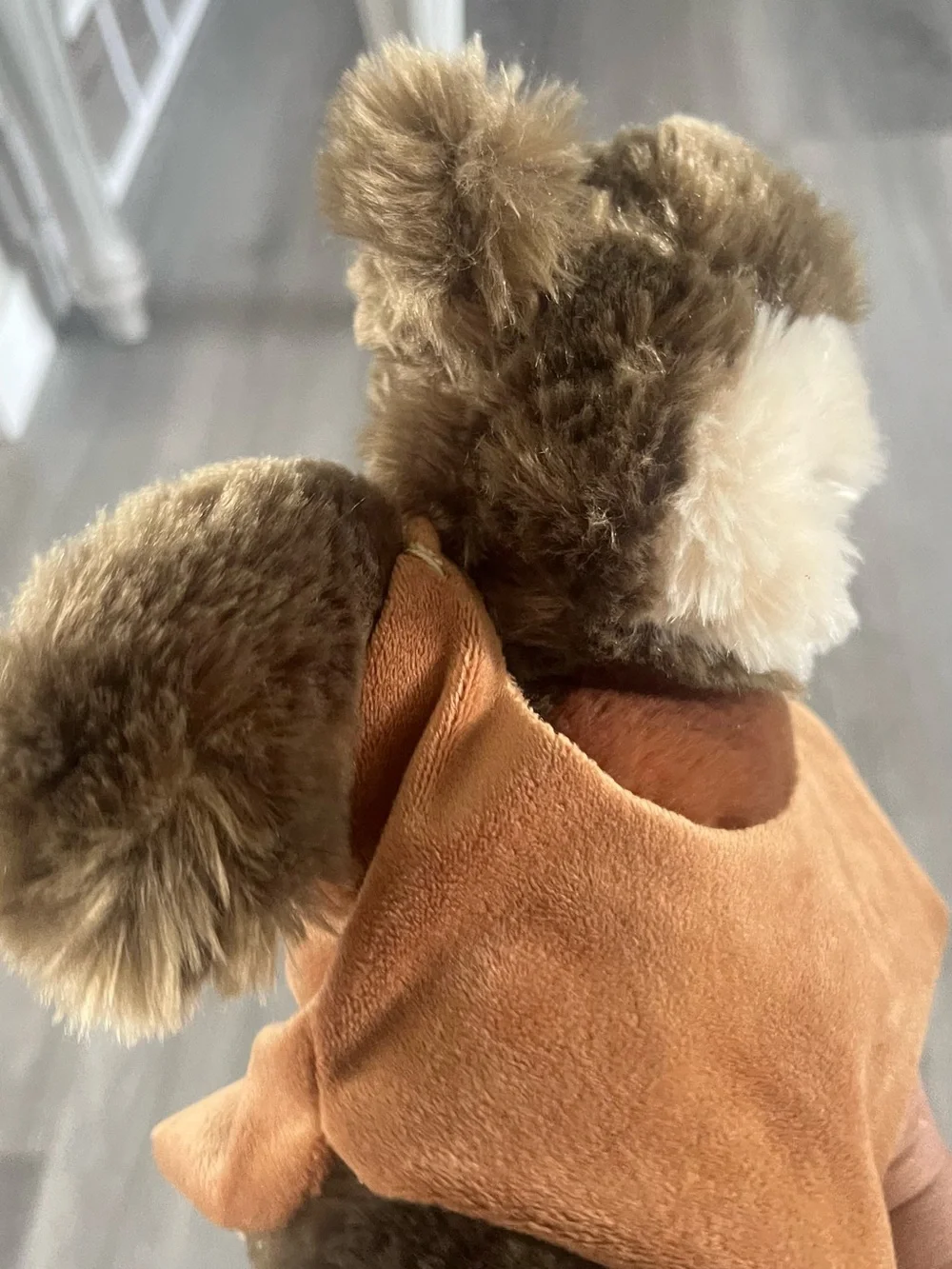 Disney Brown Plush Bear with Tan Bib - Kids Accessories