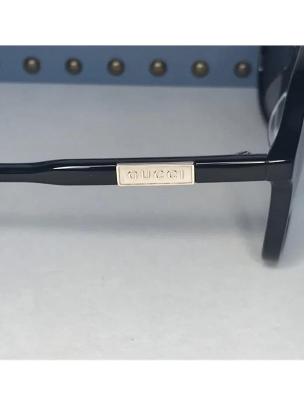 New- GUCCI GG1156S-001 57 Acetate Black-Grey Sunglasses