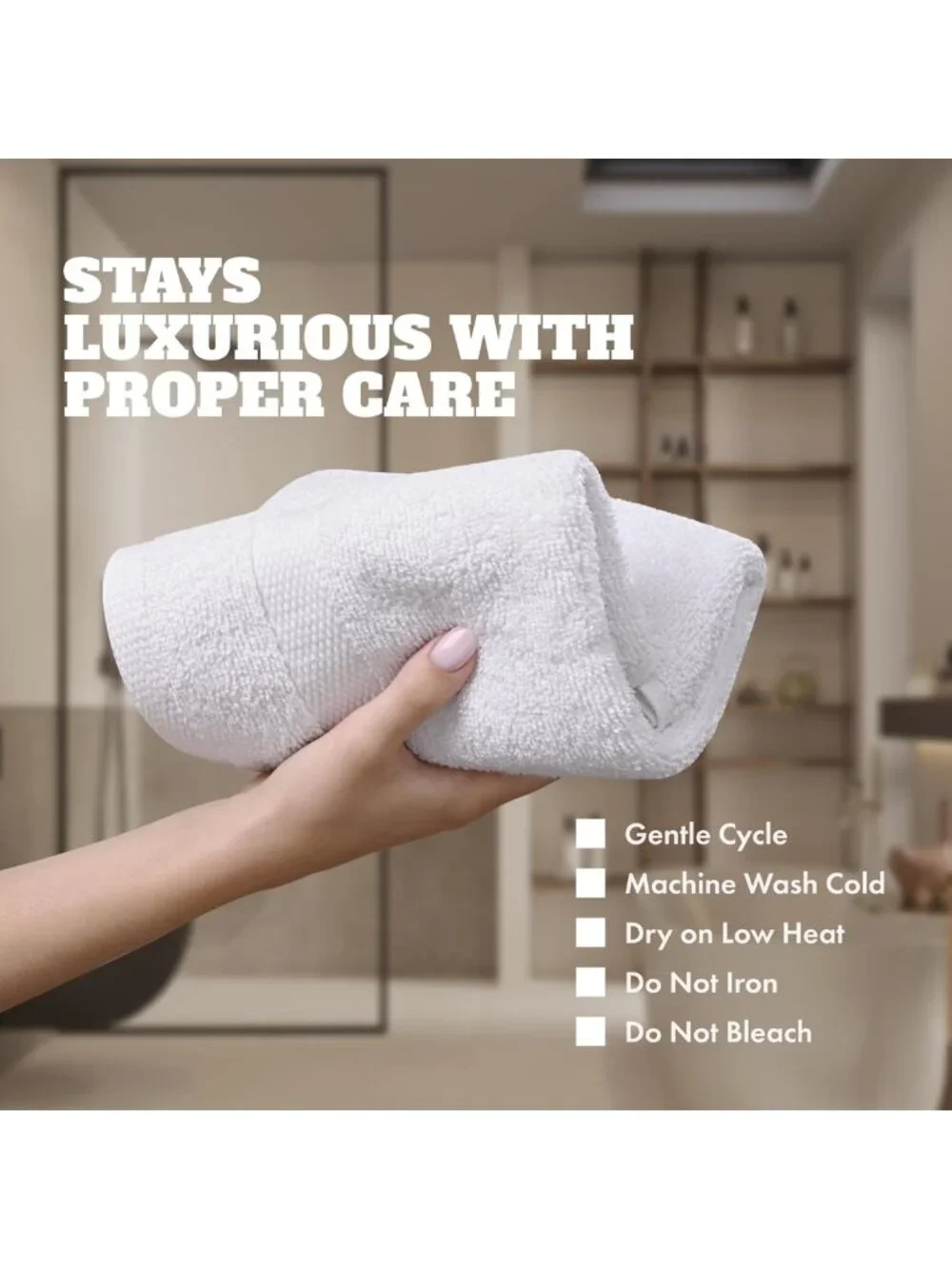 12 Pack White Washcloths - 600 GSM Soft, Highly Absorbent Cotton Shower Cloths