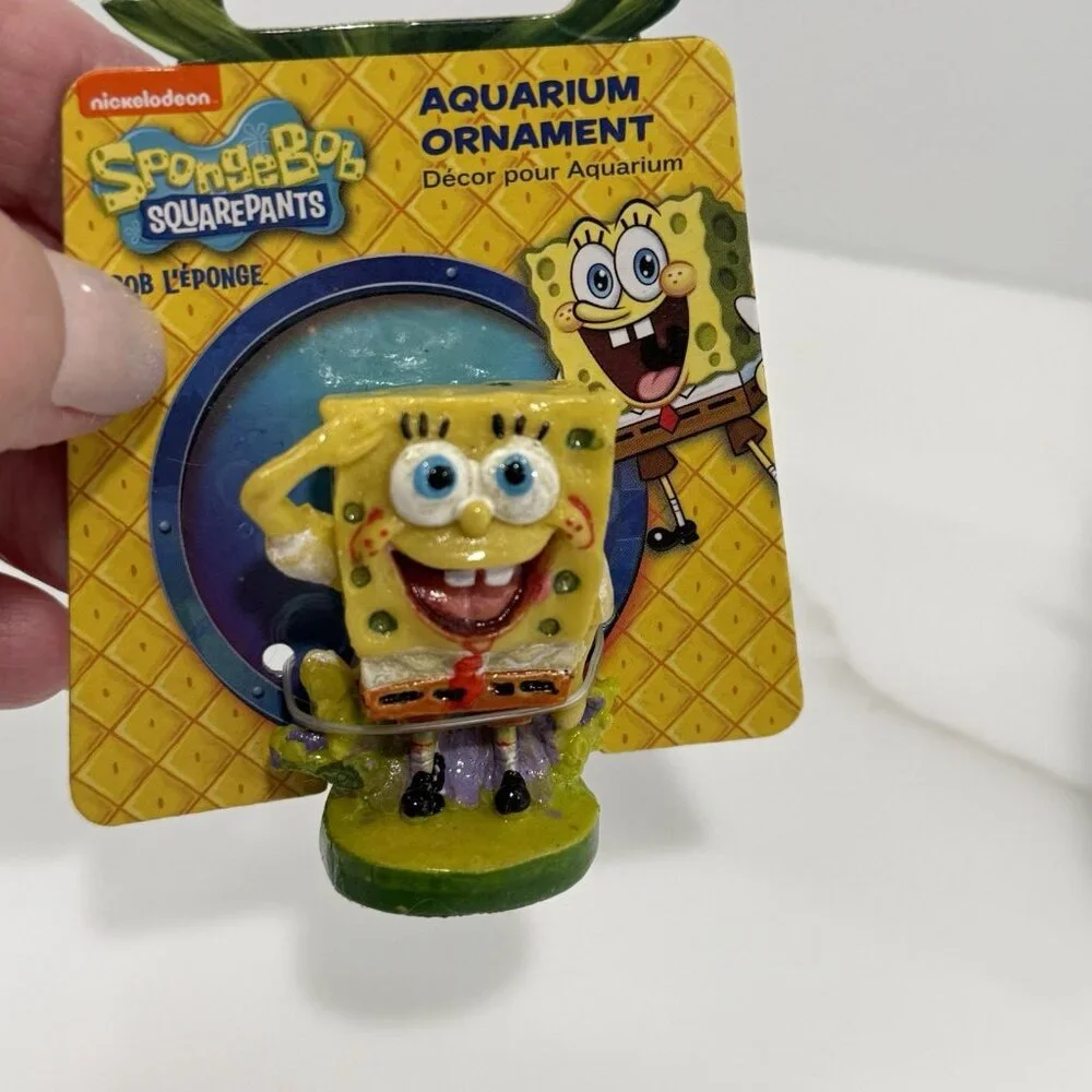 SpongeBob‎ Squarepants Patrick Star Set of 2 Mini Aquarium Desk Ornaments NEW