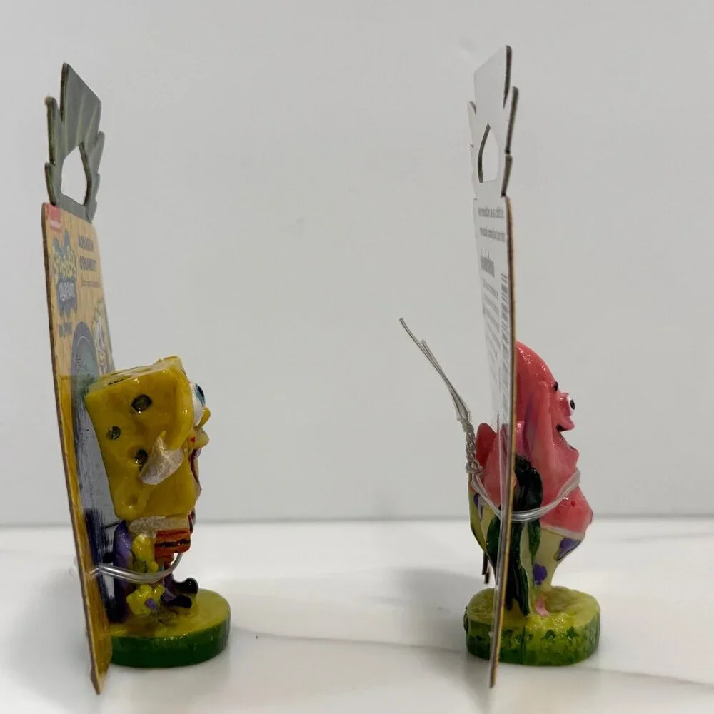 SpongeBob‎ Squarepants Patrick Star Set of 2 Mini Aquarium Desk Ornaments NEW