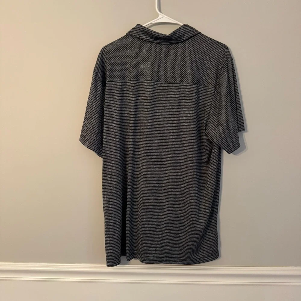 Adidas Golf Black and Gray Polo Shirt‎ (A2-1)