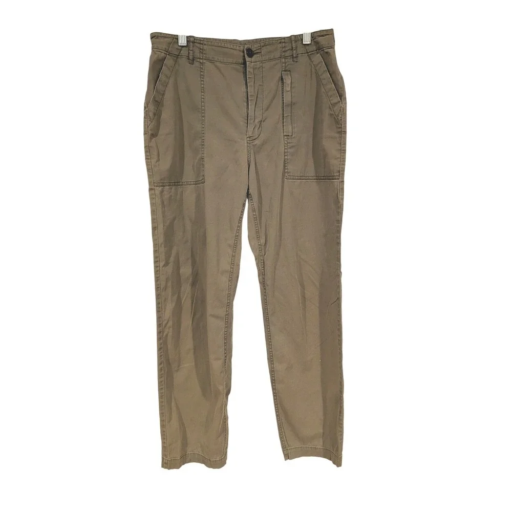 La Vie Rebecca Taylor Utility Cargo Pants 28 Brown High Rise Straight‎ Gorpcore