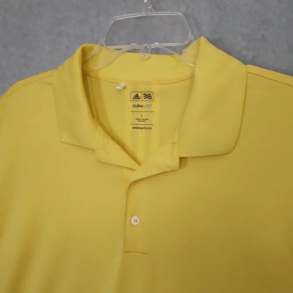 ADIDAS | Climalite Men's Golf Shirt Yellow | Size L