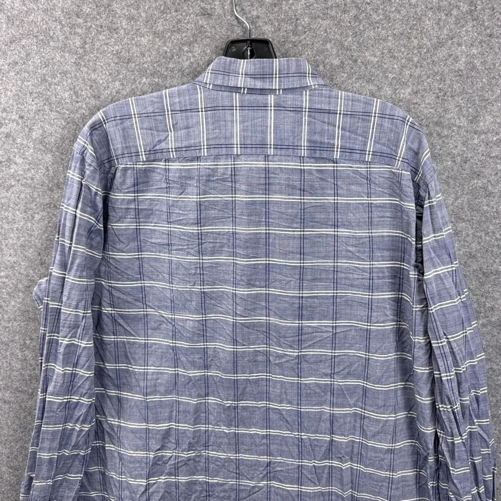 Banana Republic Mens XL Plaid Soft Wash Standard Fit Cotton Button Down Shirt