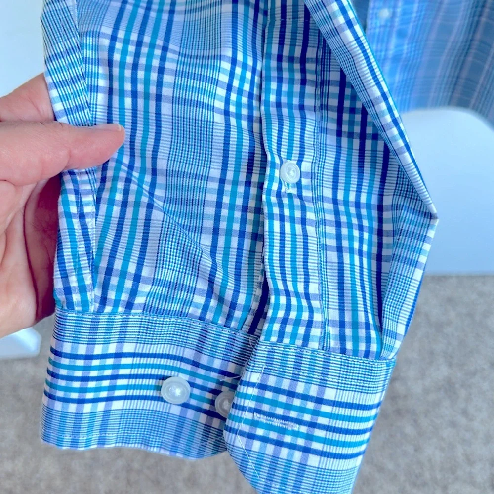 Banana Republic 100% Cotton Non-Iron Long Sleeve Shirt Size XXL 18-18 1/2 36”