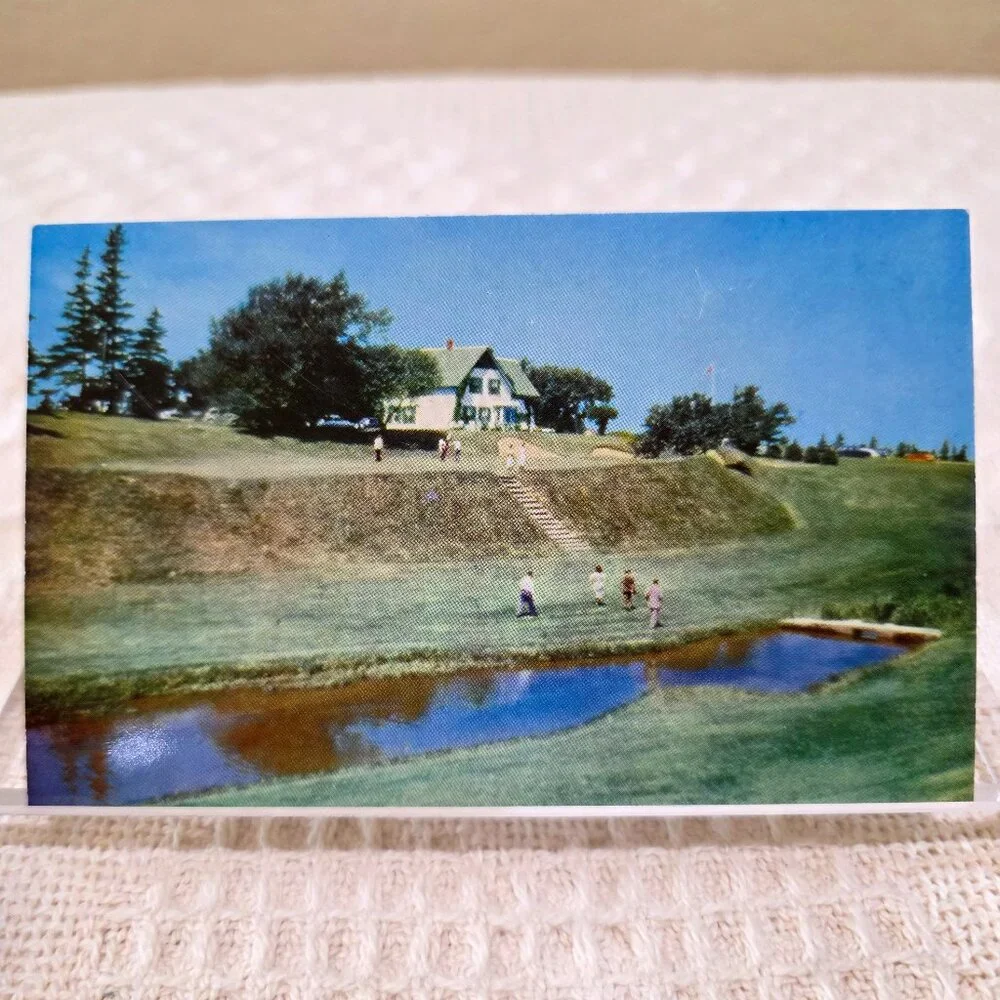 Vintage Postcard vintage green