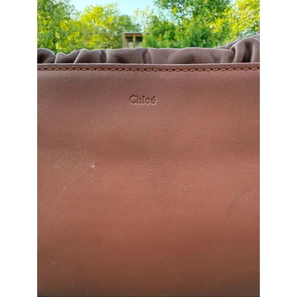 Chloe Mate Gusset Leather Shoulder Bag