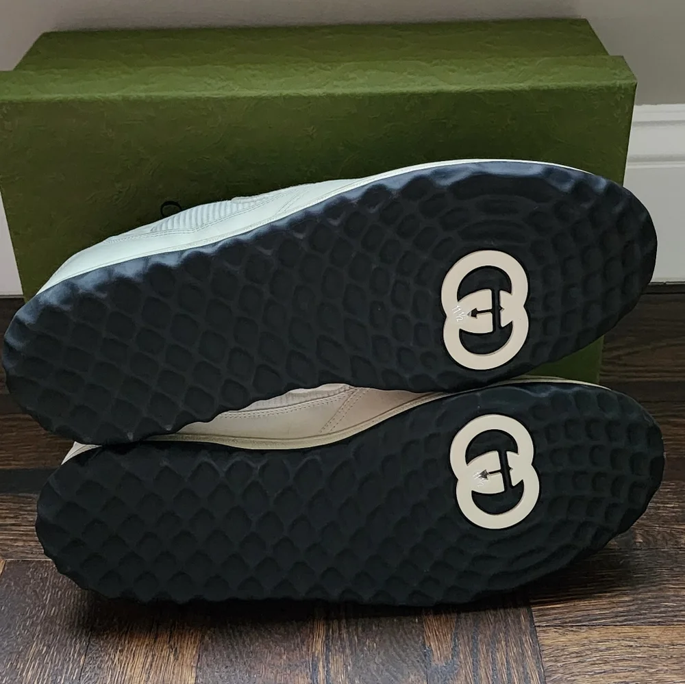 $1010 Brand New Gucci MAC80 Men's Sneaker Black Sz G 11.5 US 12.5