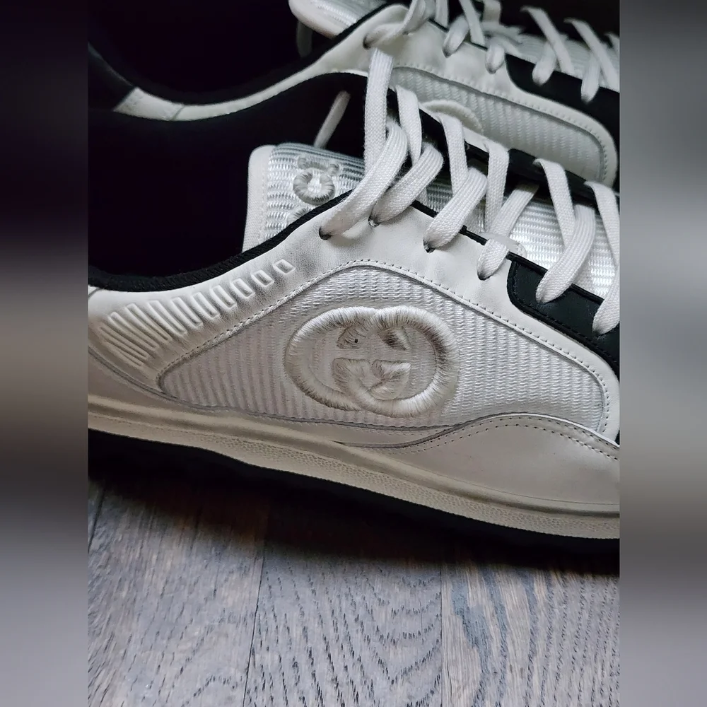 $1010 Brand New Gucci MAC80 Men's Sneaker Black Sz G 11.5 US 12.5