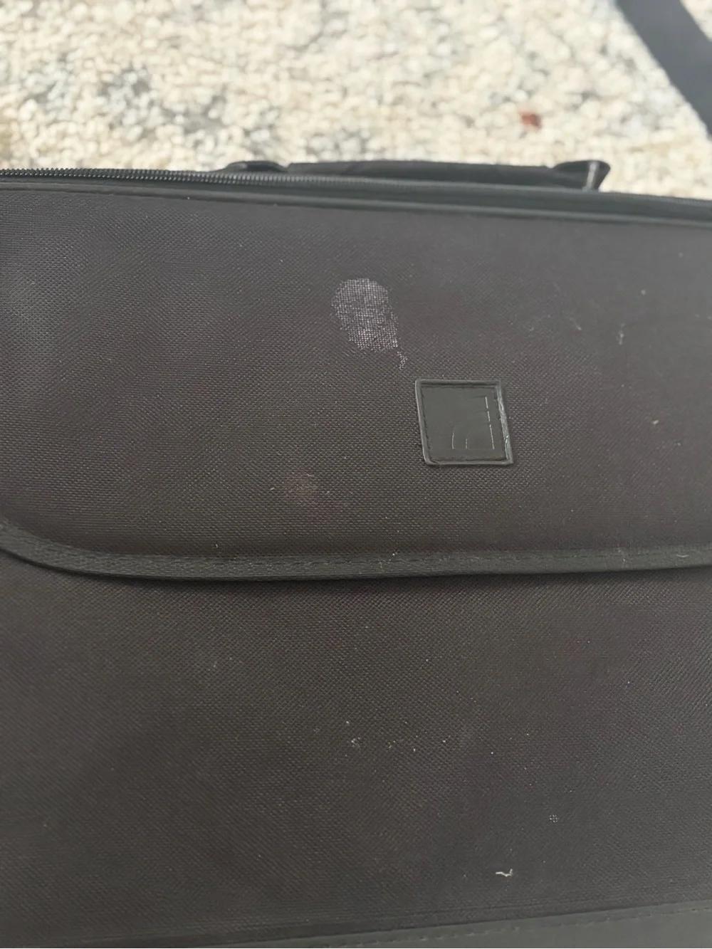Inland black laptop briefcase designed to fit screens up to 15.6 inches