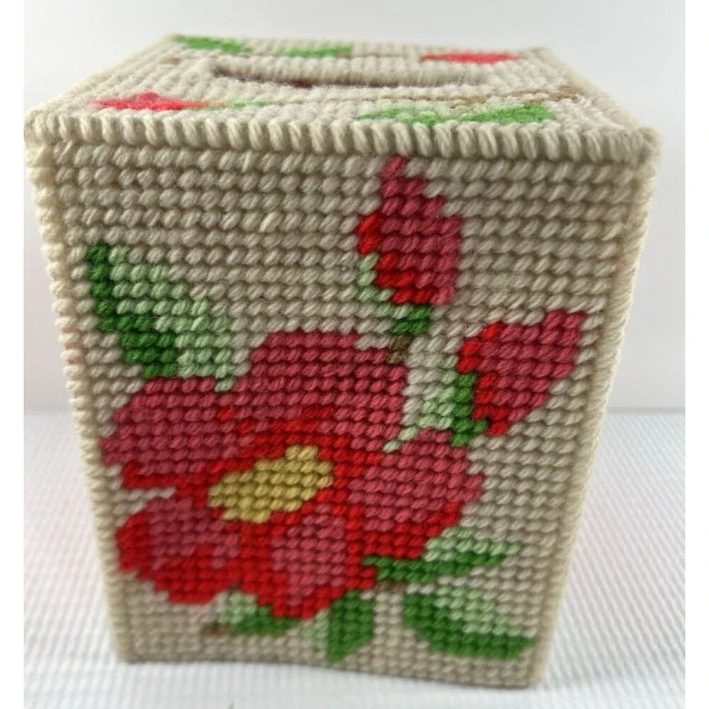 Handmade vintage needlepoint