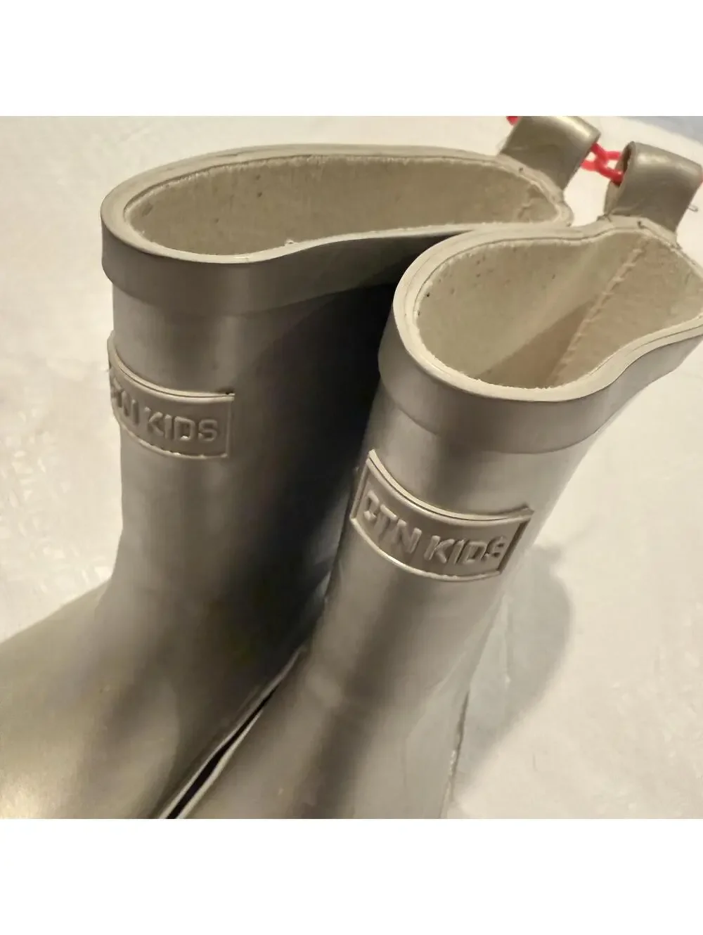 Cotton On Kids Silver Rubber Rain Boots for Kids