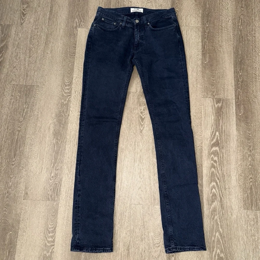 Acne Studios Vega Bladerunner Slim Fit Jeans Men's 30x34 Dark Blue Wash Stretch