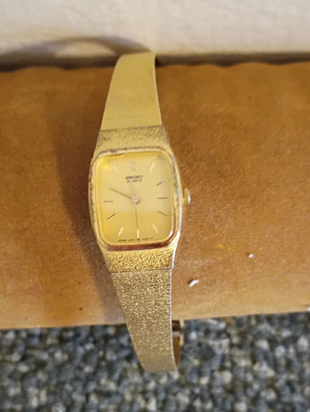 Seiko Gold Tone Ladies Slim Bracelet Watch
