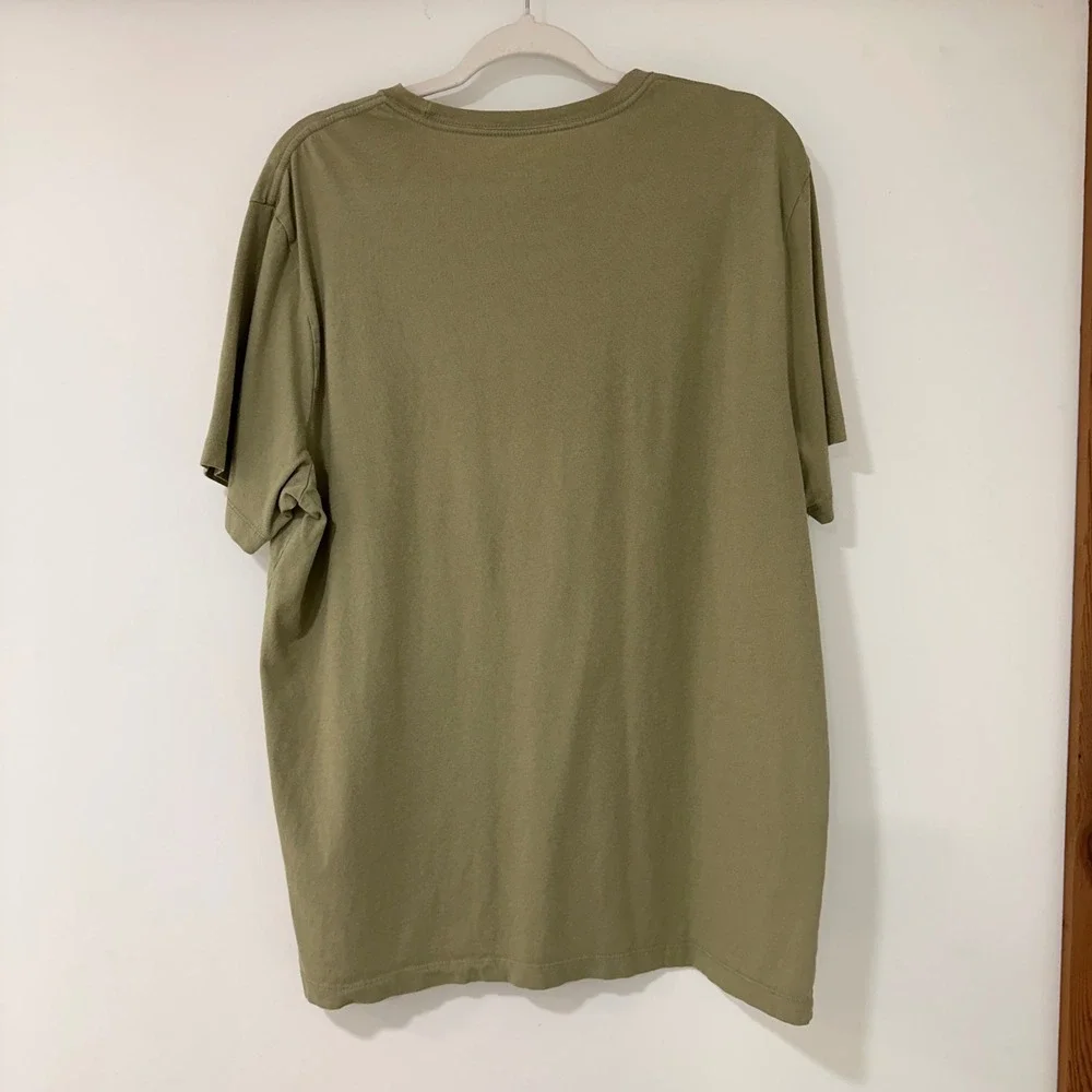 J.Crew Washed Cotton T-Shirt Mens XL Green Short‎ Sleeve Re-Imagined | Gorpcore