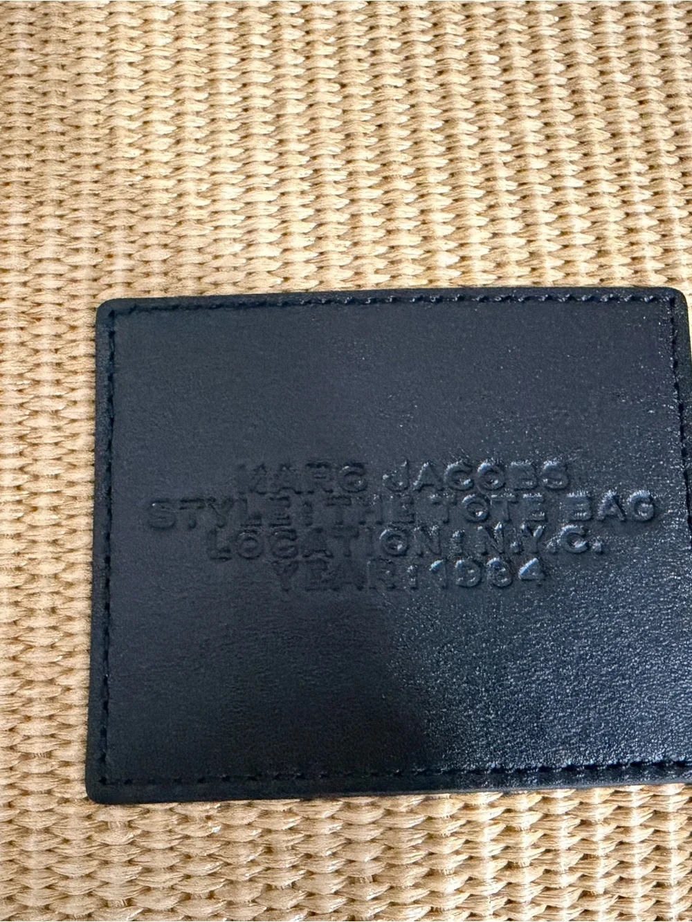 Marc Jacobs structured straw