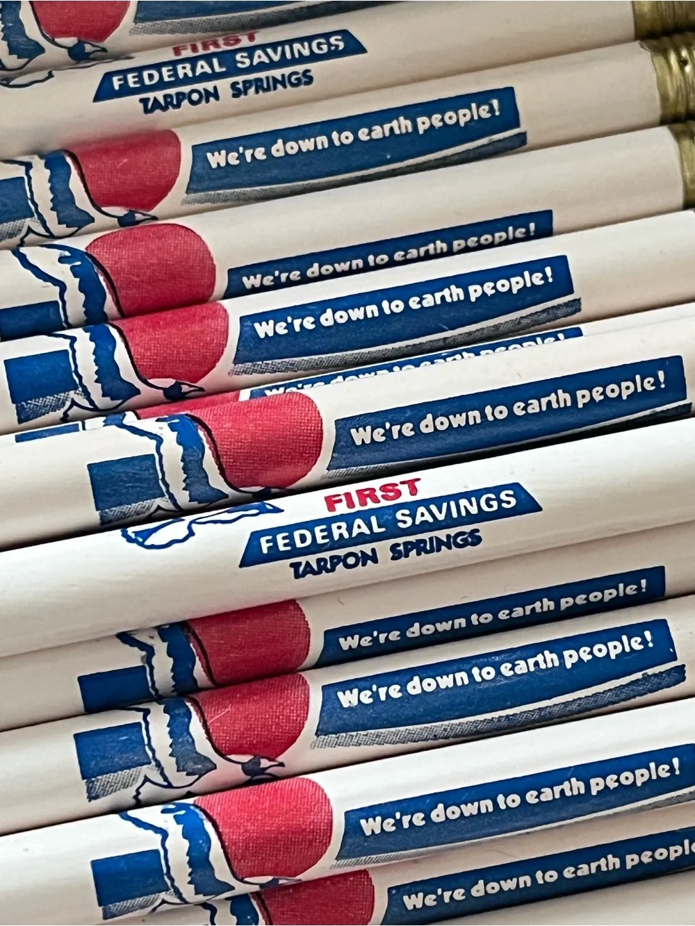 Vintage NOS First Federal Tarpon Springs FL Advertising Pencils Box of 50