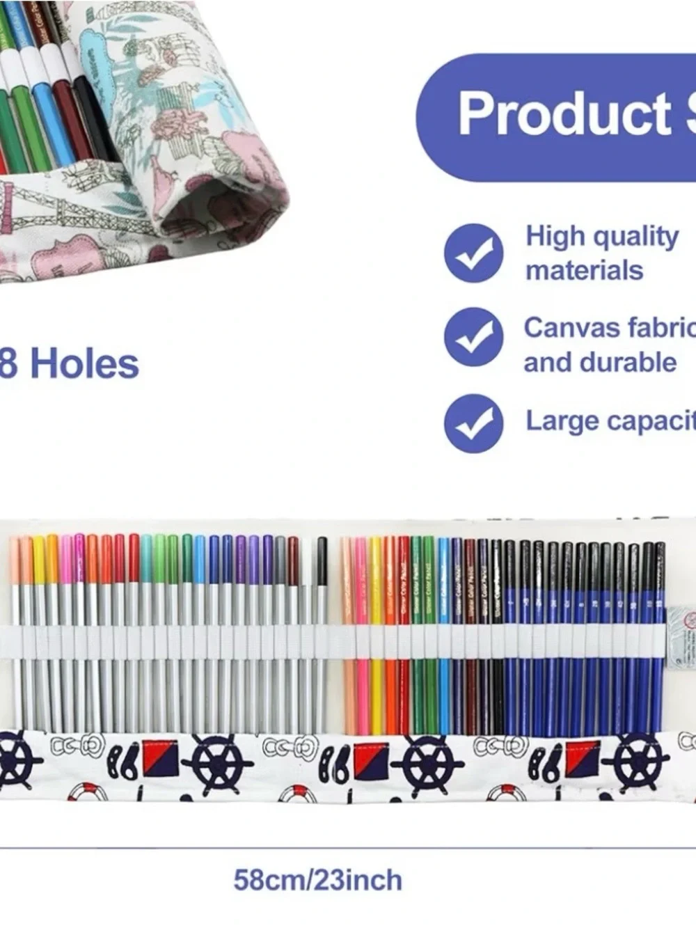 48pc Art Pencil‎ Set Oil Based Water Soluble Sketch Pencils w/ Case XXYOUPIN