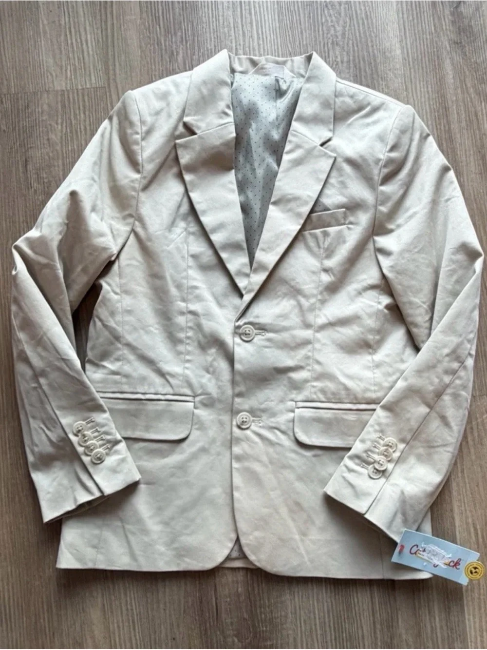 Light Beige Casual Blazer
