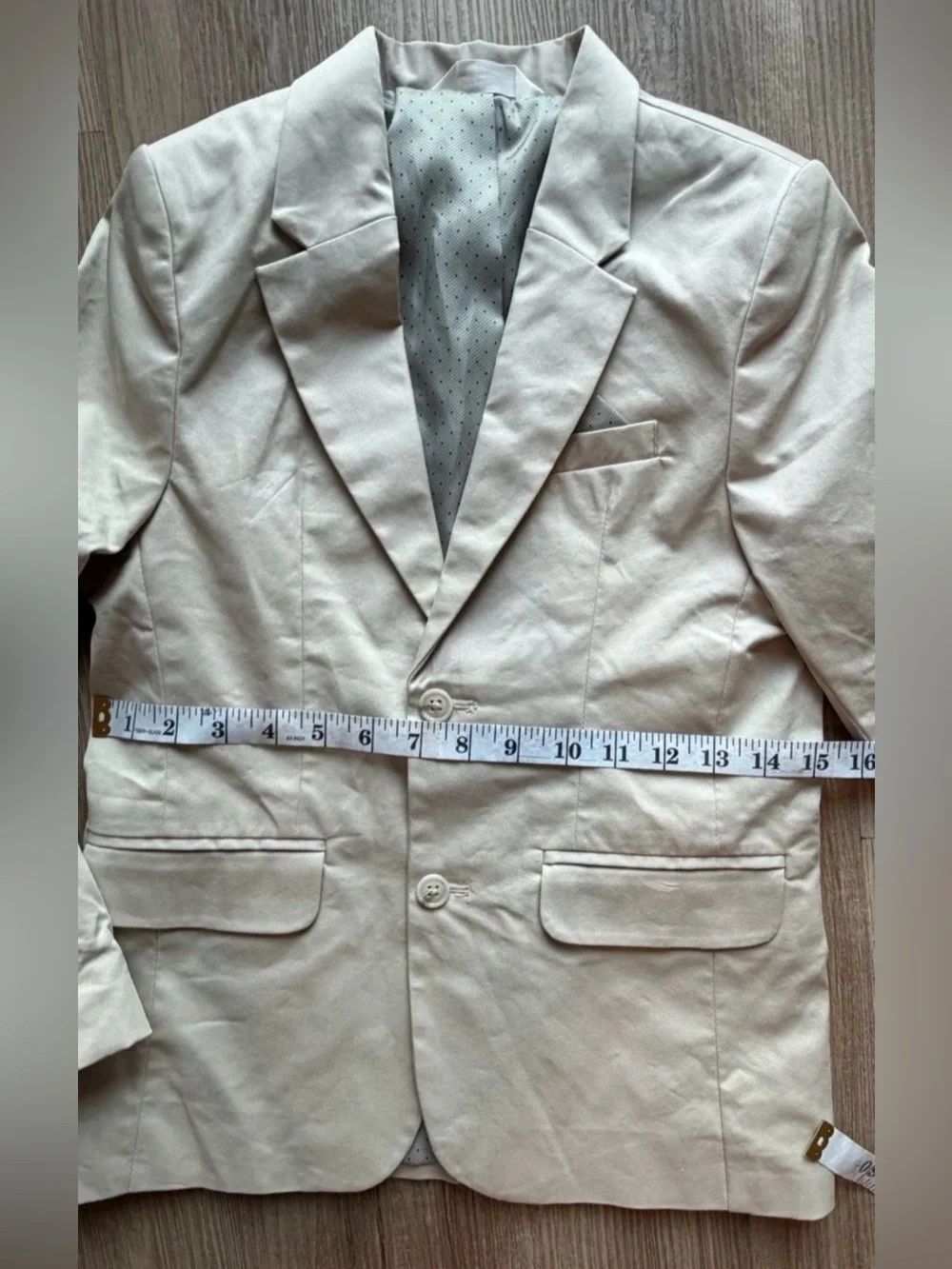 Light Beige Casual Blazer