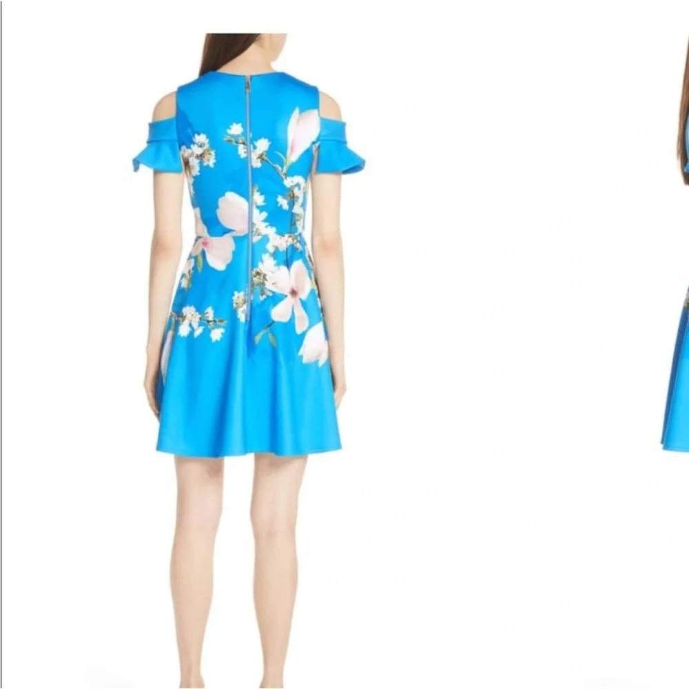 Harmony Print shoulder cap sleeve wedding guest dress. Absolutely beautiful 🤩