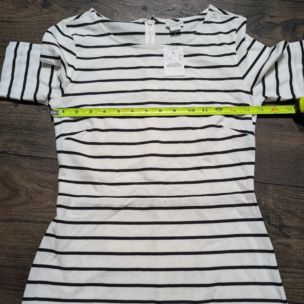 J by J. Crew Striped 100% Cotton Short‎ Sleeve Mini Dress Size XXS