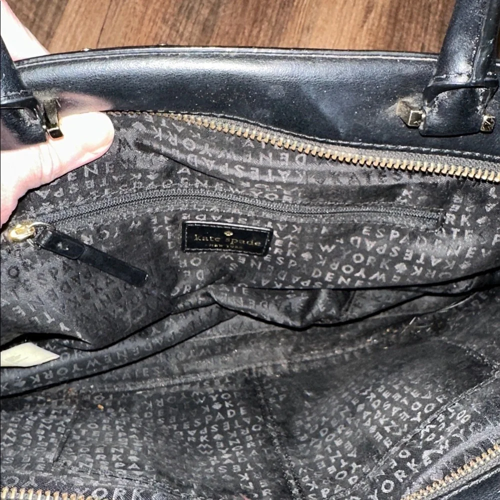 Kate Spade Black Studded Satchel‎