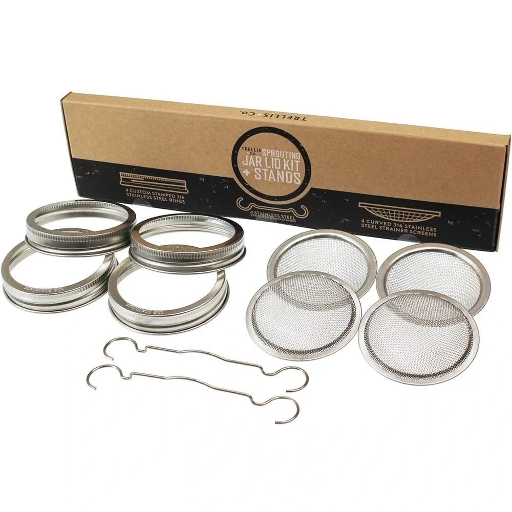 Trellis Co Jar Lid Kit & stands NEW