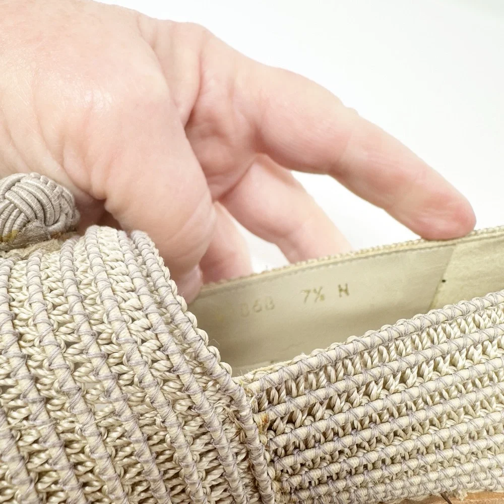 STUART WEITZMAN WOVEN STRETCH TASSEL LOAFER‎ 7N