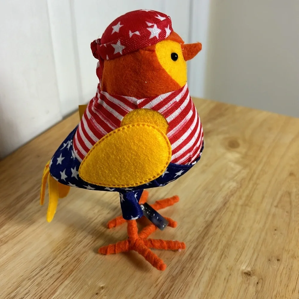 NEW NWT Sun Squad feathery friends DRUMMER bird Patriotic from TARGET COLLECTION