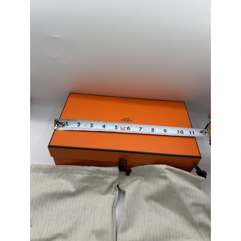 Authentic Hermes Empty Orange Shoe Box‎ W/ Dustbags 11