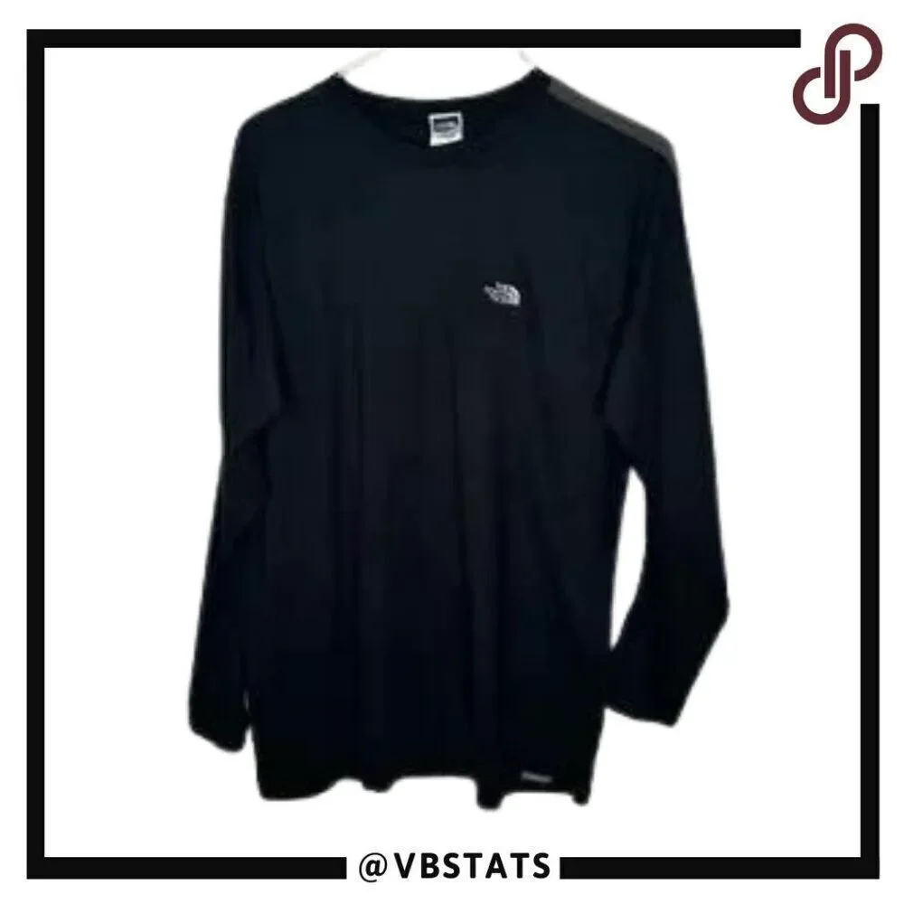 The North Face Black Long Sleeve Outdoor Activity Vaporwick Shirt in‎ Size XL