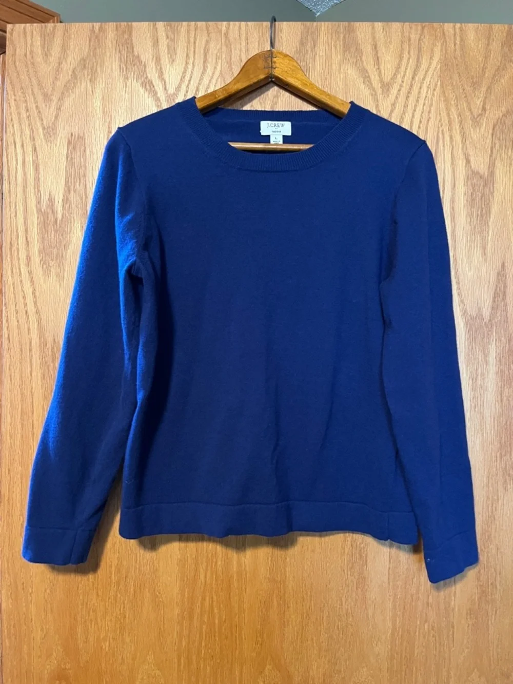 J. Crew Women's Cobalt Blue Crewneck Sweater