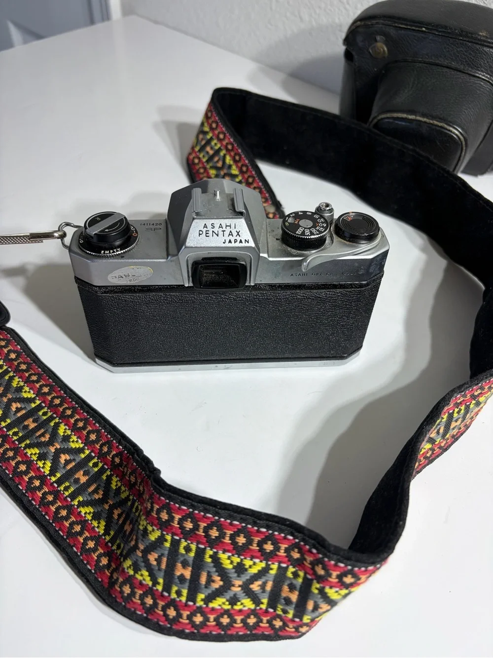 Vintage Pentax Asahi 35mm Film Camera with Case & Strap